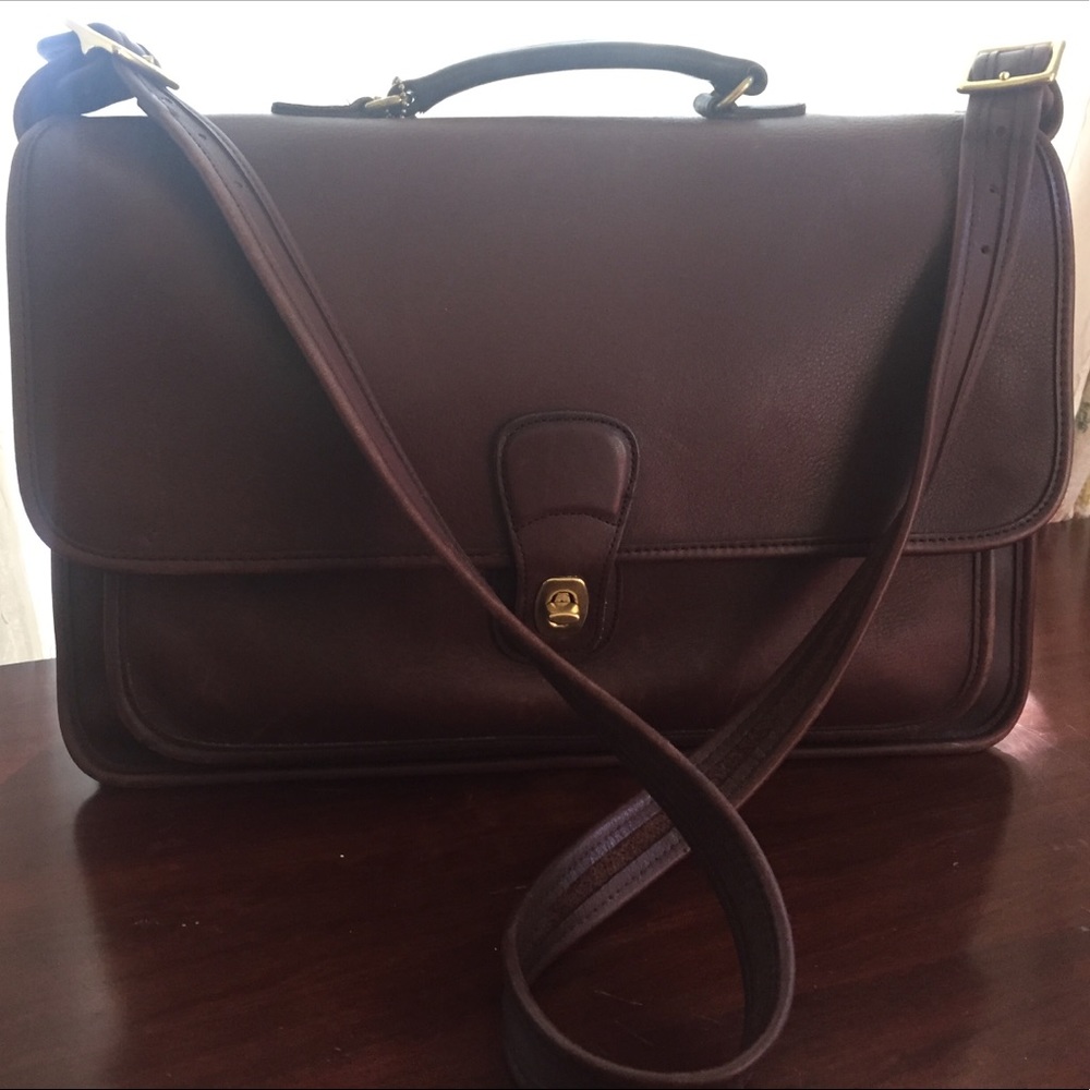 Coach Mahogany Luxury Bag W/ FREE cleaning kit